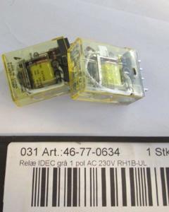 Relay IDEC Grey 1 pol AC 230V RH1B-UL